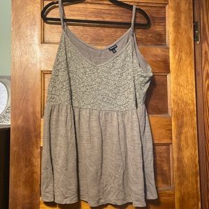 Lace baby doll tank